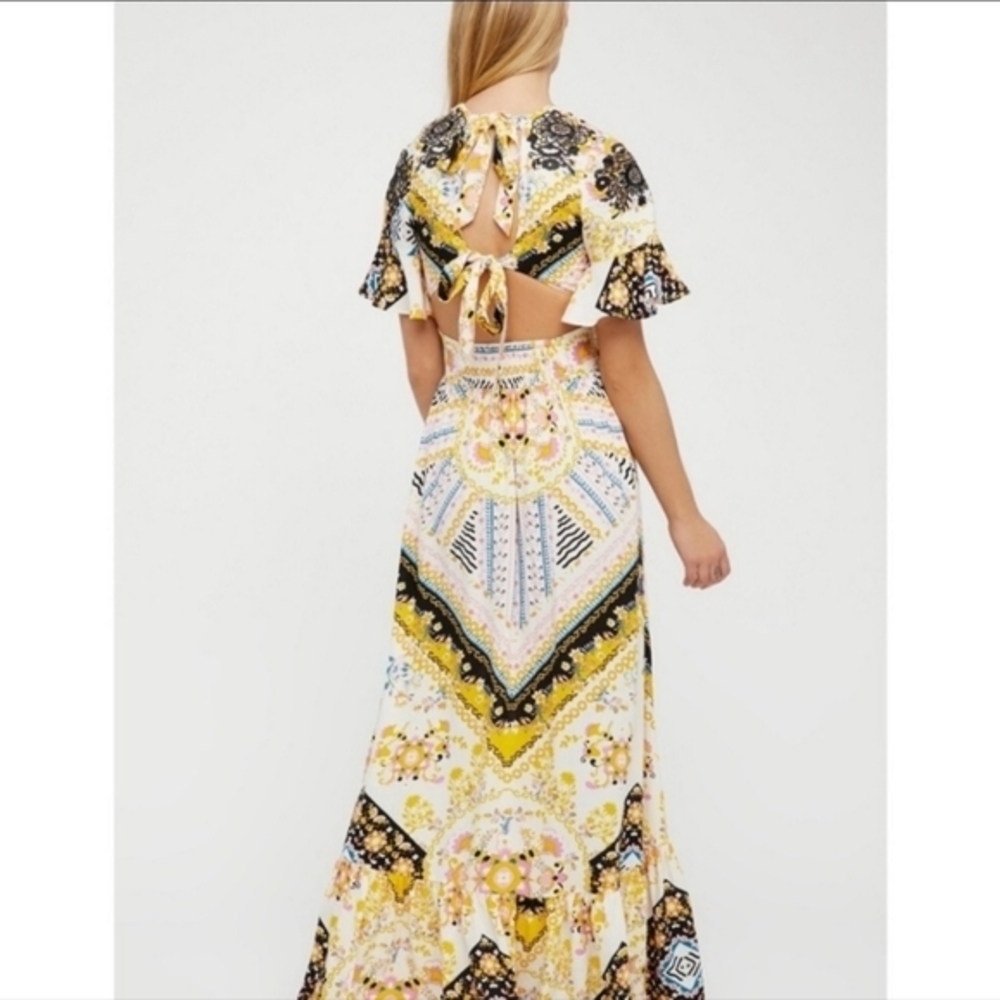 NWT Free People Coco Printed Maxi Dress Size M - Picture 2 of 11